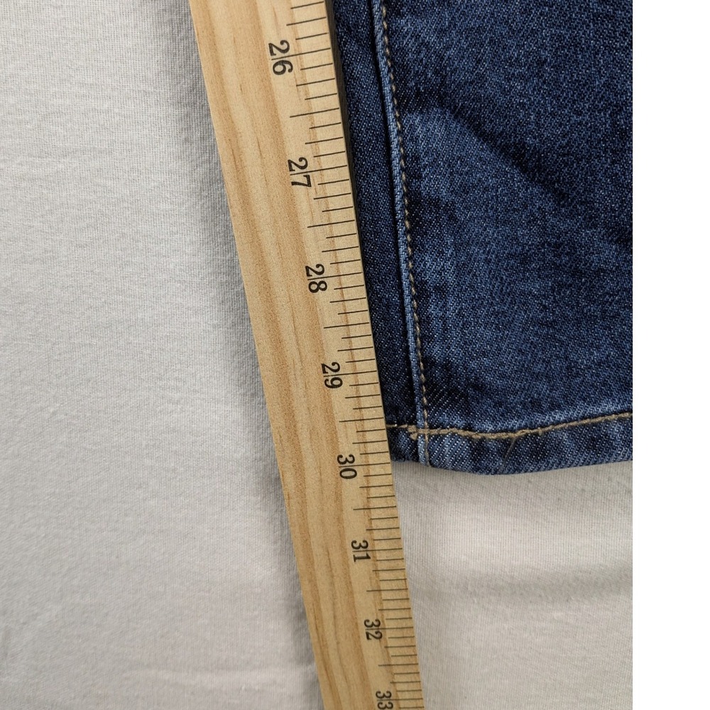 Seven7 Women's Blue Wash Loose Fit Cropped Jeans Size 14 - Picture 6 of 13
